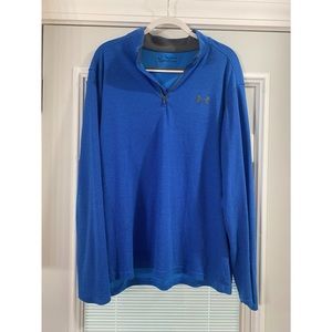 Blue Under Armour ColdGear Quarter-Zip Pullover, size XXL